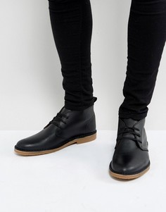 Черные кожаные дезерты Selected Homme Royce - Черный