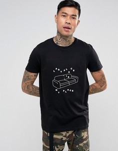Футболка с принтом дивана ASOS - Черный