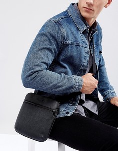 Черная сумка для авиаперелетов Armani Jeans Saffiano - Черный