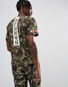 Футболка с принтом Universe на спине AAPE By A Bathing Ape - Зеленый