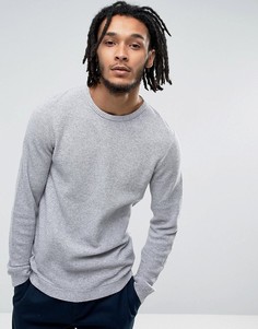 Светло-серый легкий фактурный джемпер узкого кроя ASOS - Серый