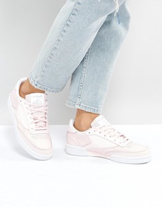 Пастельно-розовые классические кроссовки Reebok Club C - Розовый