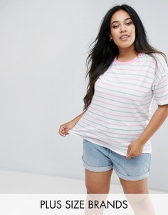 Футболка в полоску ASOS CURVE - Мульти
