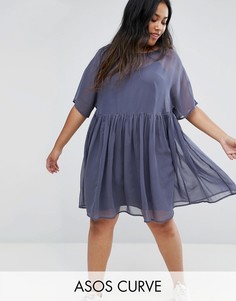Свободное платье ASOS CURVE - Серый