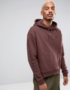 Худи свободного кроя Puma - Красный
