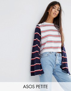Топ в полоску с длинными рукавами ASOS PETITE - Мульти
