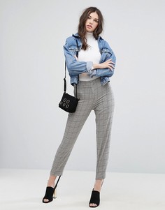 Брюки в ломаную клетку ASOS Tailored Herritage - Мульти