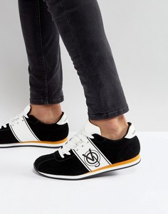 Черные кроссовки с логотипом Versace Jeans - Черный