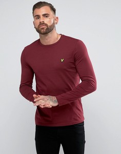 Бордовый лонгслив Lyle &amp; Scott - Красный