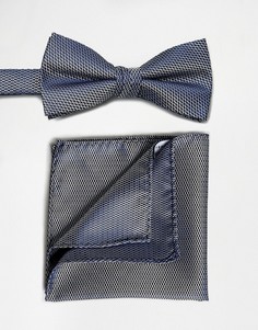 Галстук-бабочка и платок для пиджака Selected Homme - Темно-синий