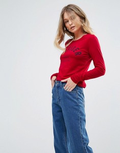 Топ с логотипом Tommy Hilfiger Denim - Красный