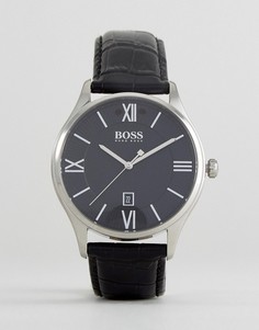 Часы с черным кожаным ремешком BOSS By Hugo Boss 1513485 Governor - Черный