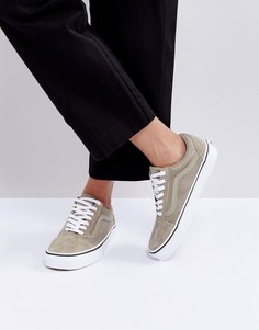 Кеды цвета хаки Vans Boom Boom Old Skool - Зеленый