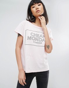 Футболка с логотипом Cheap Monday - Розовый