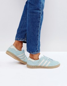 Голубые кроссовки adidas Originals Hamburg - Синий