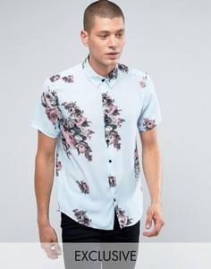 Рубашка классического кроя с цветочным принтом Reclaimed Vintage Inspired - Синий