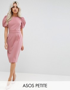 Платье-футляр миди с длинными рукавами ASOS PETITE - Розовый
