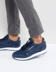 Кожаные кроссовки Reebok Classic NM - Синий