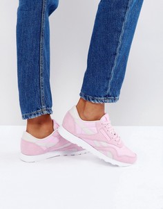 Розовые кроссовки Reebok Classic Nylon x Face - Розовый