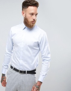 Строгая рубашка узкого кроя из немнущейся ткани Jack &amp; Jones Premium - Синий