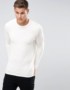 Джемпер из вафельного трикотажа Jack &amp; Jones - Кремовый