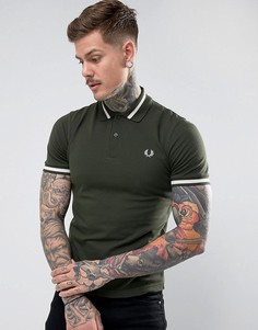 Зеленая футболка-поло Fred Perry REISSUES - Зеленый