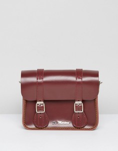 Красный кожаный портфель 7 дюймов Dr Martens - Красный