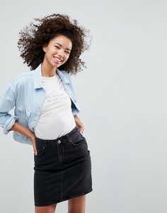 Вельветовая куртка пастельного синего оттенка ASOS - Синий