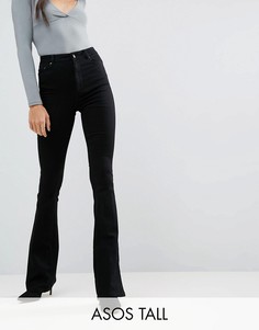 Черные расклешенные джинсы ASOS TALL - Черный