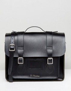 Кожаный портфель 15 дюймов Dr Martens - Черный