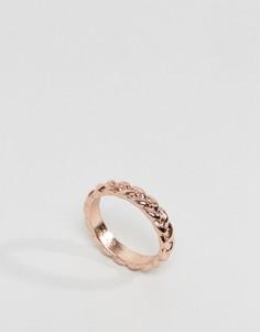 Плетеное кольцо на большой палец ASOS - Медный