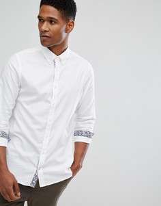 Рубашка с цветочной подкладкой Tommy Hilfiger - Белый