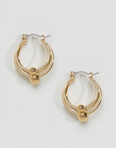 Серьги-кольца с подвесками ASOS - Золотой