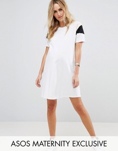 Платье в стиле колор блок ASOS Maternity - Мульти