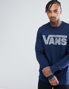 Свитшот с логотипом Vans V00YX0L2F - Темно-синий