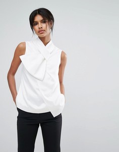 Топ с перекрученным бантом на воротнике Ted Baker Krista - Белый