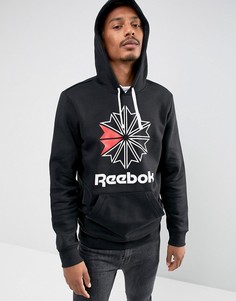 Худи черного цвета Reebok BR5021 - Черный