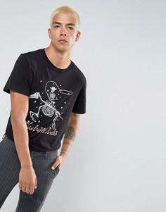 Футболка Weekday Pictor Midnight - Черный