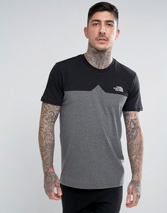 Черная футболка колор блок с логотипом на груди The North Face Westpeak - Черный
