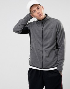 Темно-серый меланжевый свитшот на молнии The North Face - Серый