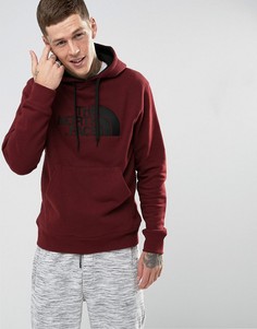 Бордовый худи с большим логотипом The North Face Drew - Черный