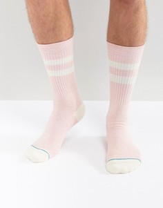 Розовые носки Stance Crew - Розовый