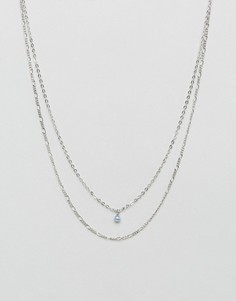 Двухрядное ожерелье-цепочка Pieces - Мульти