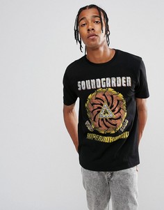 Свободная футболка с принтом ASOS Sound Garden - Черный