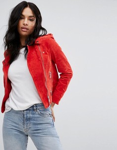 Замшевая байкерская куртка Vero Moda - Красный