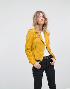 Замшевая байкерская куртка Vero Moda - Золотой