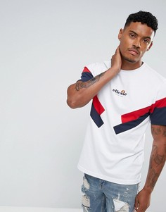 Белая футболка со вставками на рукавах Ellesse - Белый