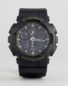 Черные часы на силиконовом ремешке G-Shock GA-100L-1AER - Черный