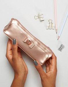 Пенал с бантом Ted Baker - Золотой