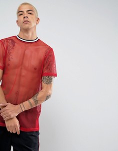 Длинная футболка ASOS - Красный